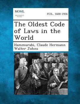 Paperback The Oldest Code of Laws in the World Book