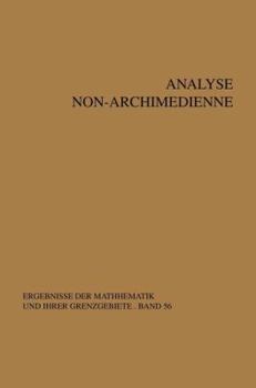 Hardcover Analyse Non-Archimedienne [French] Book