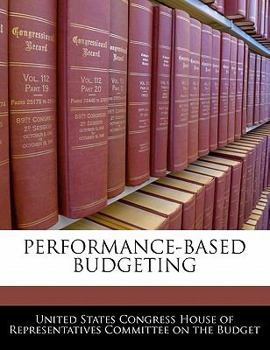 Paperback Performance-Based Budgeting Book