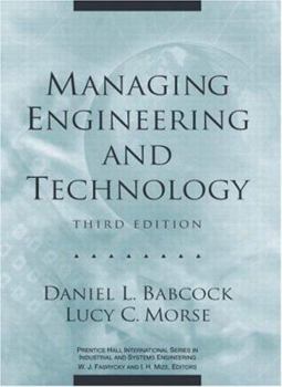 Hardcover Managing Engineering and Technology Book