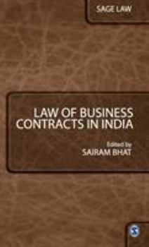 Hardcover Law of Business Contracts in India Book