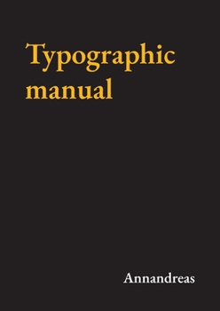 Paperback Typographic manual Book