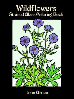 Paperback Wildflowers Stained Glass Coloring Book