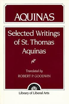 Paperback Aquinas: Selected Writings Book