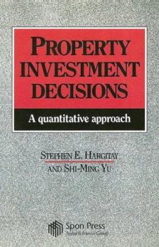 Paperback Property Investment Decisions: A quantitative approach Book