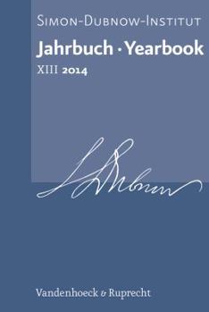 Hardcover Jahrbuch Des Simon-Dubnow-Instituts / Simon Dubnow Institute Yearbook XIII/2014 [German] Book