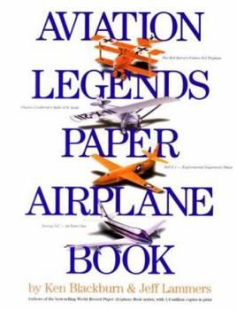 Paperback Aviation Legends Paper Airplane Book