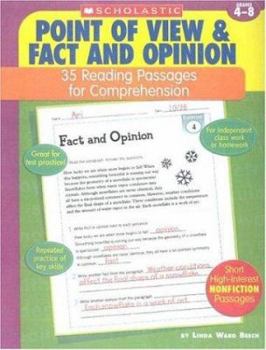 Paperback Point of View & Fact and Opinion: 35 Reading Passages for Comprehension; Grades 4-8 Book