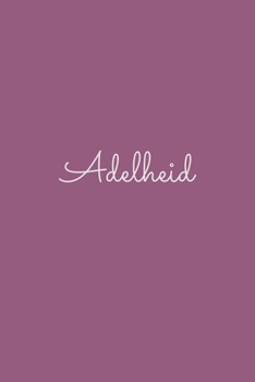 Adelheid: notebook with the name on the cover, elegant, discreet, official notebook for notes, dot grid notebook,