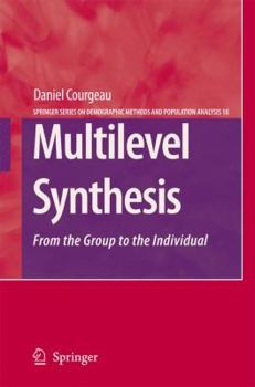 Hardcover Multilevel Synthesis: From the Group to the Individual Book