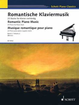 Paperback Romantic Piano Music - Volume 2: 23 Pieces for Piano Duet Book