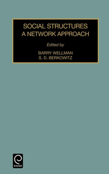 Hardcover Social Structures: A Network Approach Book