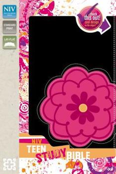 Holy Bible: New International Version, Teen Study Bible, Black Licorice/ Hot Pink, Italian Duo-Tone
