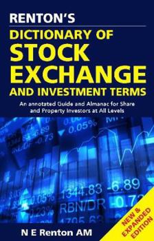 Paperback Renton's Dictionary of Stock Exchange & Investment Terms Book
