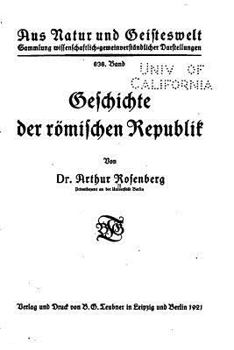 Paperback Geschichte der römischen republik [German] Book