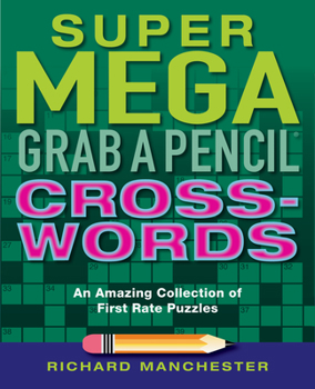 Paperback Super Mega Grab a Pencil Crosswords Book