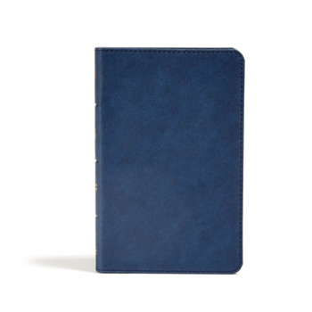 Imitation Leather CSB Personal Size Bible, Navy Leathertouch Book