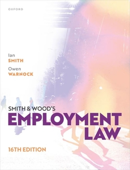 Paperback Smith and Woods Employment Law 16th Edition Book