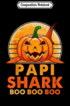 Composition Notebook: Retro Vintage Papi Shark Halloween Costume For Men  Journal/Notebook Blank Lined Ruled 6x9 100 Pages