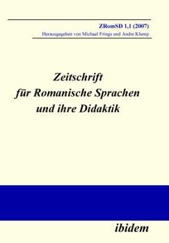 Paperback Zeitschrift für Romanische Sprachen und ihre Didaktik. Heft 1.1 [German] Book