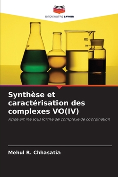 Paperback Synthèse et caractérisation des complexes VO(IV) [French] Book