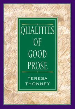 Paperback The Qualities of Good Prose Book