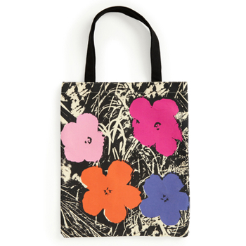 Misc. Warhol Flowers Canvas Tote Bag - Pink Book