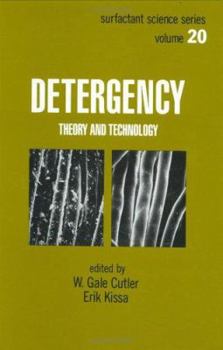 Hardcover Detergency: Theory and Technology Book