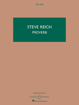 Paperback Proverb: For 3 Sopranos, 2 Tenors, Vibraphone and 2 Keyboards Book