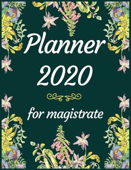 Planner 2020 for Magistrate: Jan 1, 2020 to Dec 31, 2020: Weekly & Monthly Planner + Calendar Views (2020 Pretty Simple Planners)