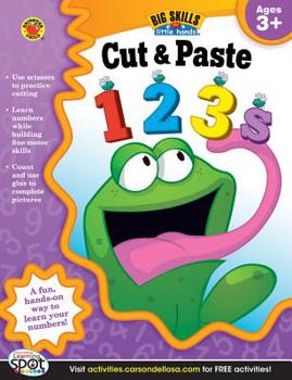 Paperback Cut & Paste 123s, Ages 3 - 5 Book