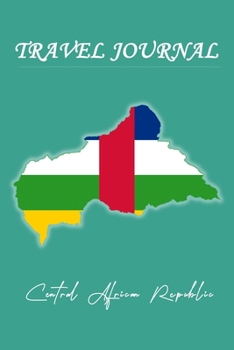 Paperback Travel Journal - Central African Republic - 50 Half Blank Pages - Book