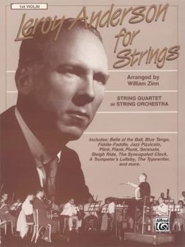 Paperback Leroy Anderson for Strings: String Quartet or String Orchestra, 1st Violin Book