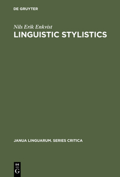 Hardcover Linguistic Stylistics Book