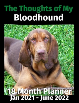 The Thoughts of My Bloodhound: 18 Month Planner Jan 2021-June 2022