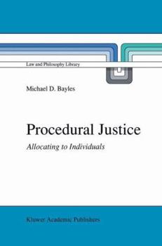 Hardcover Procedural Justice: Allocating to Individuals Book