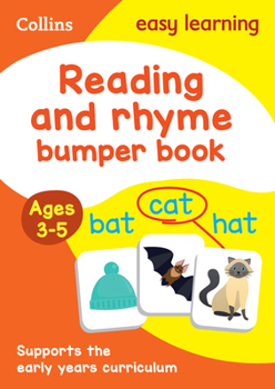 Paperback Collins Easy Learning Preschool - Reading and Rhyme Bumper Book Ages 3-5 Book
