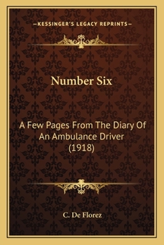 Paperback Number Six: A Few Pages From The Diary Of An Ambulance Driver (1918) Book
