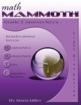 Paperback Math Mammoth Grade 7 Answer Keys Book