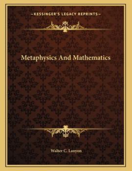 Paperback Metaphysics And Mathematics Book