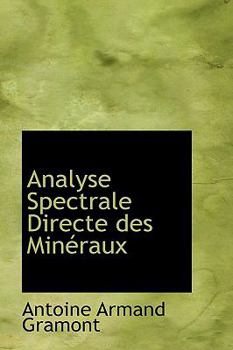 Paperback Analyse Spectrale Directe Des Min Raux Book