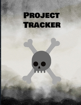 Project Tracker: Faux-Vintage Project Log Book 8.5" x 11" 130 page