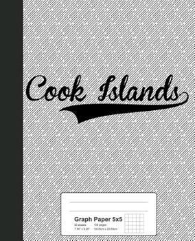 Paperback Graph Paper 5x5: COOK ISLANDS Notebook Book