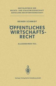 Paperback Öffentliches Wirtschaftsrecht: Allgemeiner Teil [German] Book