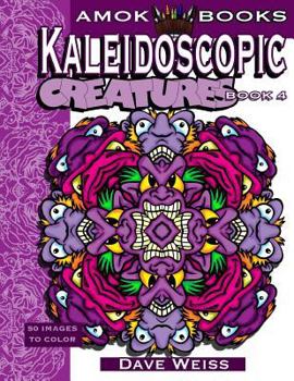 Paperback Kaleidoscopic Creatures: Book 4: 50 Cool Kaleidoscopic Images to Color Book