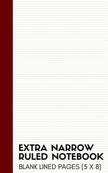 Paperback Extra Narrow Ruled Notebook: Ultra Narrow Lined Note Book and Journal (Thin Lined Notepads) Book