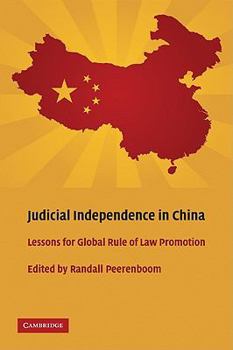 Paperback Judicial Independence in China Book