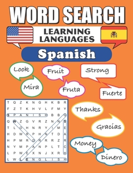 Paperback Word Search Spanish: Word Find Puzzles Book