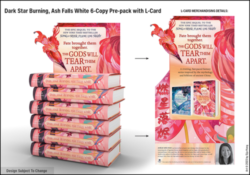 Hardcover Dark Star Burning, Ash Falls White 6-Copy Prepack W/ L-Card Book