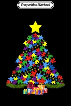 Paperback Composition Notebook: Autism Tree Christmas Autism Awareness s Journal/Notebook Blank Lined Ruled 6x9 100 Pages Book